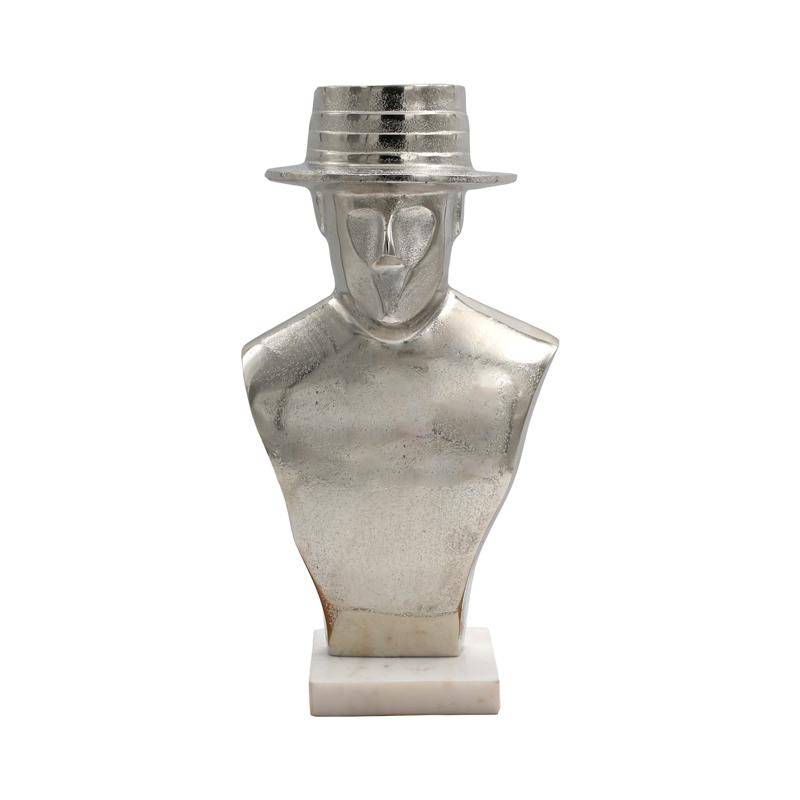 ΕΠΙΤΡΑΠΕΖΙΟ ΔΙΑΚΟΣΜΗΤΙΚΟ HATMAN Fylliana FL24574 ΑΣΗΜΙ ΧΡΩΜΑ 18x35εκ