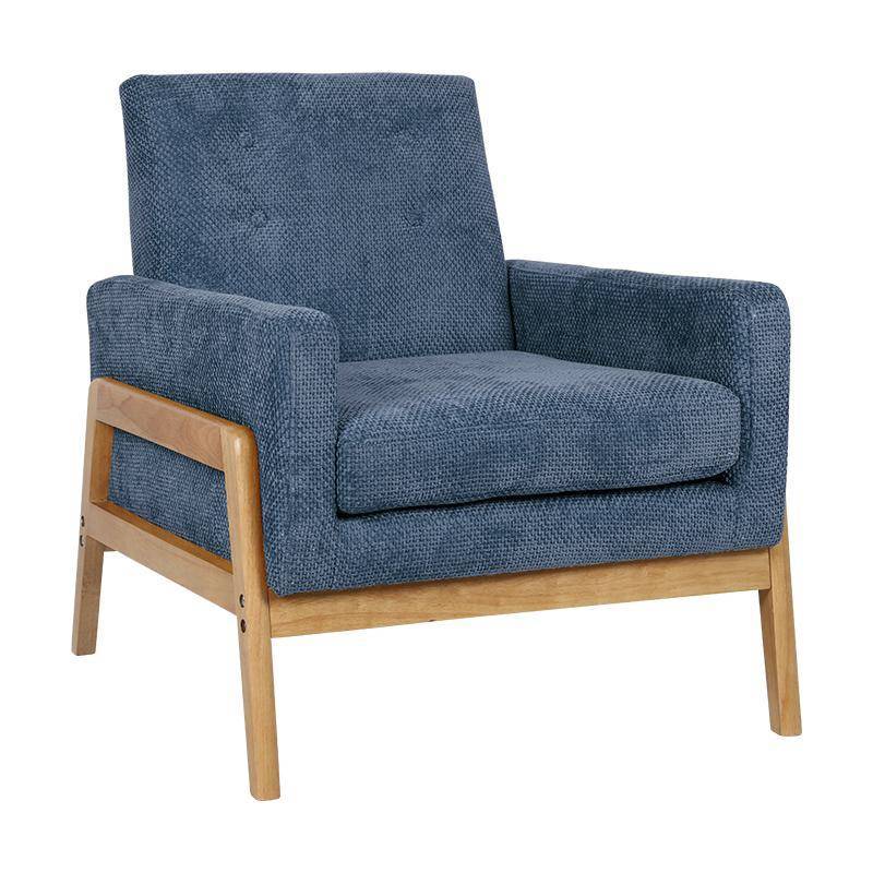 ΠΟΛΥΘΡΟΝΑ Fylliana Irma ΜΠΛΕ ΧΡΩΜΑ ΥΦΑΣΜΑΤΟΣ ΜΕ ΞΥΛΙΝΑ ΠΟΔΙΑ 73x77x82εκ