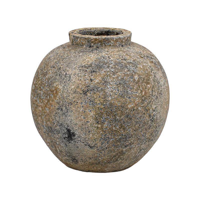 ΚΕΡΑΜΙΚΟ ΒΑΖΟ FYLLIANA FL3115 ΧΡΩΜΑ ΓΚΡΙ - ΒΕΡΑΜΑΝ - ΚΑΦΕ 29x30εκ