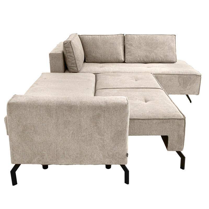 ΓΩΝΙΑΚΟΣ ΚΑΝΑΠΕΣ Fylliana Madrid ΜΠΕΖ ΧΡΩΜΑ 290x210x110εκ