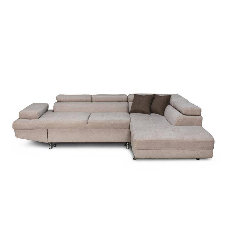 ΚΑΝΑΠΕΣ ΓΩΝΙΑ Fylliana RIO-M 3+4 ΔΕΞΙΑ TAUPE / ΚΑΦΕ 278*192*79