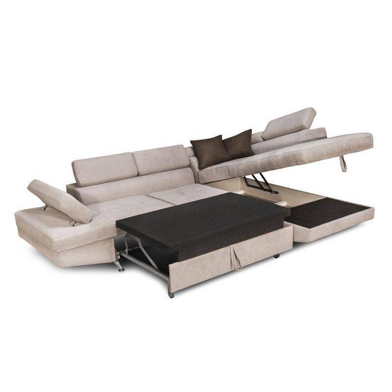 ΚΑΝΑΠΕΣ ΓΩΝΙΑ Fylliana RIO-M 3+4 ΔΕΞΙΑ TAUPE / ΚΑΦΕ 278*192*79