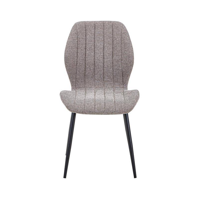 ΚΑΡΕΚΛΑ ΤΡΑΠΕΖΑΡΙΑΣ Fylliana FL089 ΜΠΕΖ ΥΦΑΣΜΑ ΜΕ ΜΑΥΡΑ ΜΕΤΑΛΛΙΚΑ ΠΟΔΙΑ 47x55x87εκ