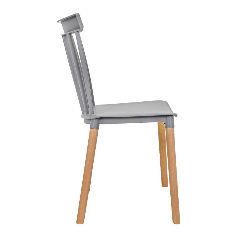 ΚΑΡΕΚΛΑ ΤΡΑΠΕΖΑΡΙΑΣ Fylliana Rubina ΓΚΡΙ ΧΡΩΜΑ 51x50x84εκ