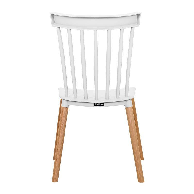 ΚΑΡΕΚΛΑ ΤΡΑΠΕΖΑΡΙΑΣ Fylliana Rubina ΛΕΥΚΟ ΧΡΩΜΑ 51x50x84εκ