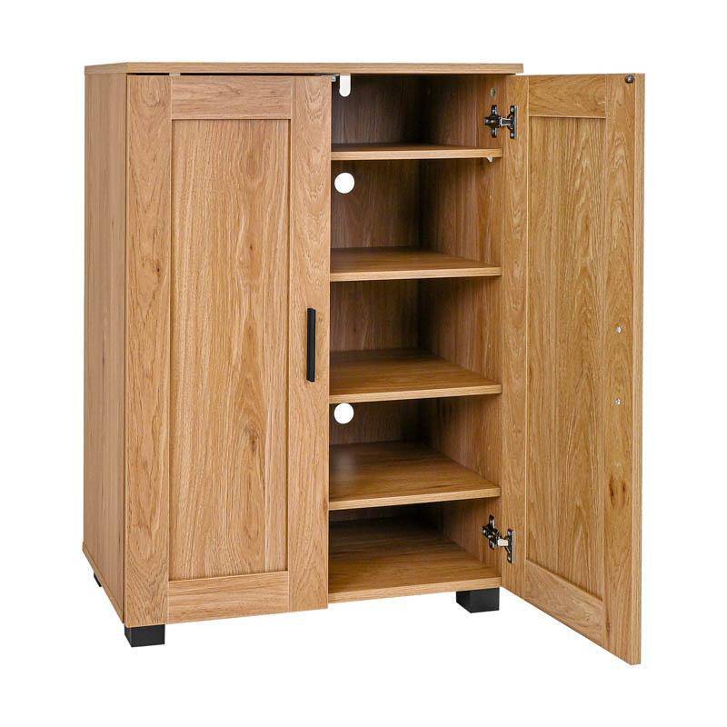 ΠΑΠΟΥΤΣΟΘΗΚΗ Fylliana Cubo ΜΕ 4 ΡΑΦΙΑ ΧΡΩΜΑ ARTISAN OAK 60x33x84εκ