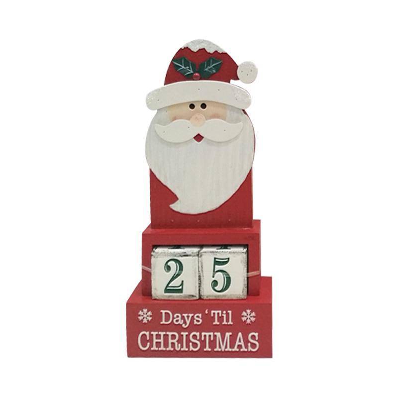 ΧΡΙΣΤΟΥΓΕΝΝΙΑΤΙΚΟ ΔΙΑΚΟΣΜΗΤΙΚΟ Xmas Calendar 1/2 ΚΟΚΚΙΝΟ-ΑΣΠΡΟ 12x4.2x26