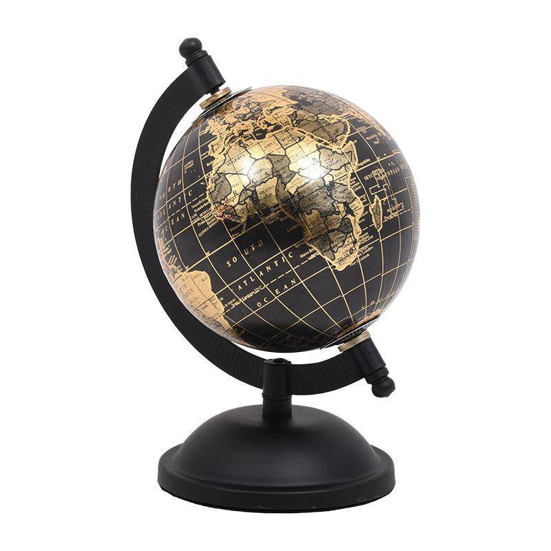 ΕΠΙΤΡΑΠΕΖΙΟ ΔΙΑΚΟΣΜΗΤΙΚΟ Fylliana Υδρόγειος ΜΑΥΡΟ ΧΡΩΜΑ 10x10x15εκ sls