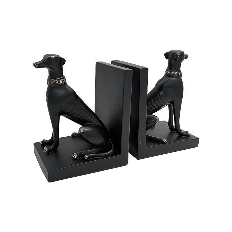 ΣΕΤ 2 ΤΕΜΑΧΙΑ ΒΙΒΛΙΟΣΤΑΤΕΣ Fylliana Dog ΜΑΥΡΟ ΧΡΩΜΑ 19x10x14εκ