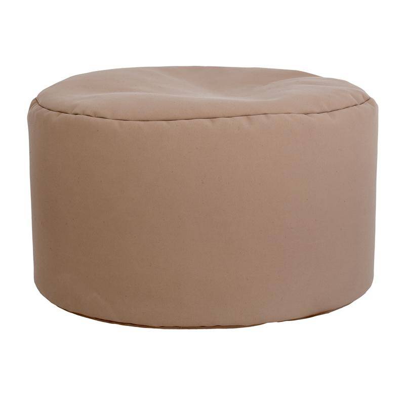 ΣΤΡΟΓΓΥΛΟ ΠΟΥΦ-ΣΚΑΜΠΟ Fylliana Cube ΚΑΦΕ ΧΡΩΜΑ 60x40εκ