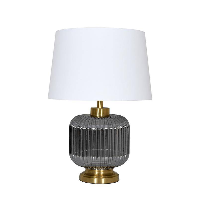 ΕΠΙΤΡΑΠΕΖΙΑ ΛΑΜΠΑ Fylliana FL25051 ΜΕΤΑΛΛΟ-ΓΥΑΛΙ ΧΡΥΣΟ-ΑΣΗΜΙ-ΛΕΥΚΟ ΧΡΩΜΑ Ε27 35x49εκ