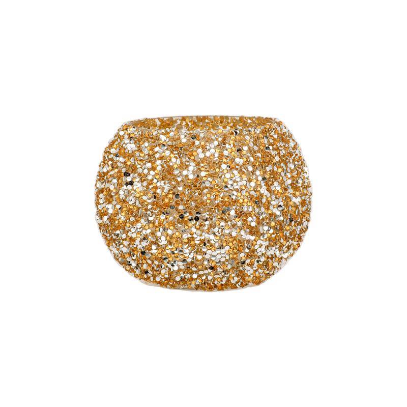 ΓΥΑΛΙΝΟ ΕΠΙΤΡΑΠΕΖΙΟ ΚΗΡΟΠΗΓΙΟ ΡΕΣΩ Fylliana Mosaic ΧΡΥΣΟ ΧΡΩΜΑ 13x10εκ