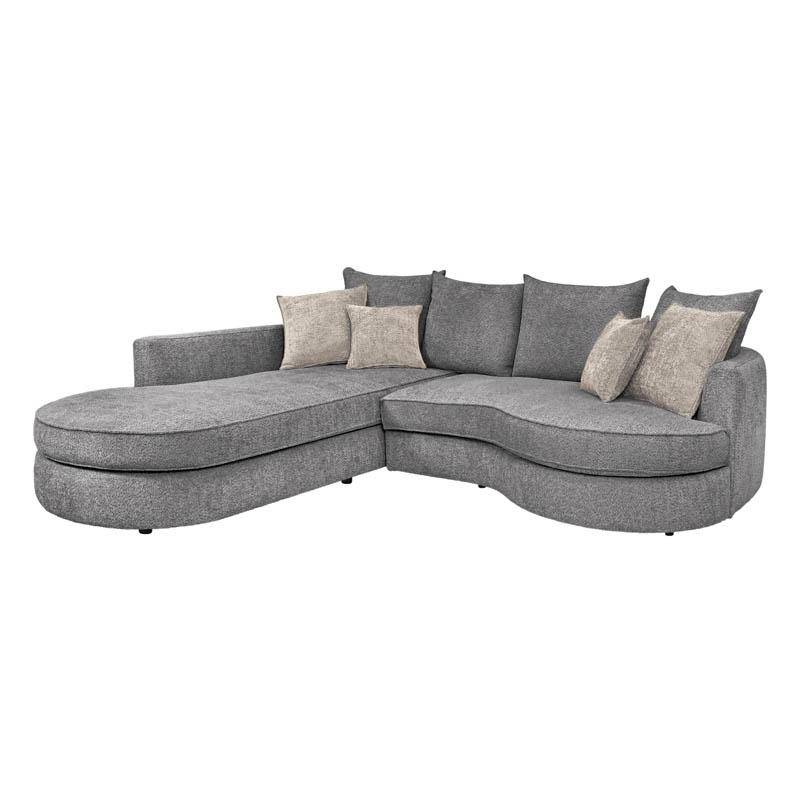 ΚΑΝΑΠΕΣ Fylliana Cosmo ΑΡΙΣΤΕΡΗ ΓΩΝΙΑ ΓΚΡΙ 300x220xεκ