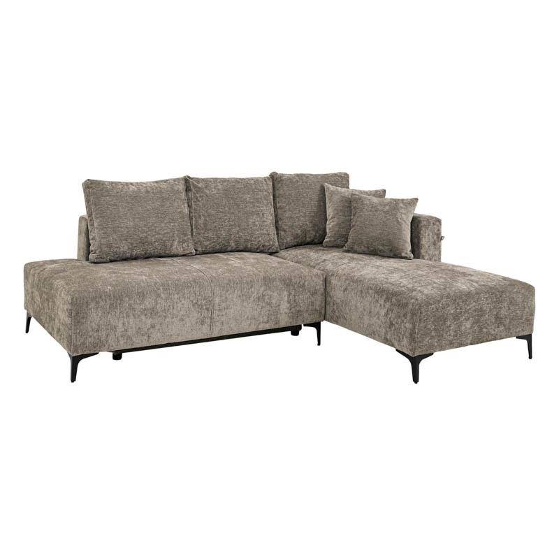 ΚΑΝΑΠΕΣ ΚΡΕΒΑΤΙ Fylliana Magnus ΔΕΞΙΑ ΓΩΝΙΑ ΚΑΦΕ ΥΦΑΣΜΑ 240x160x90εκ