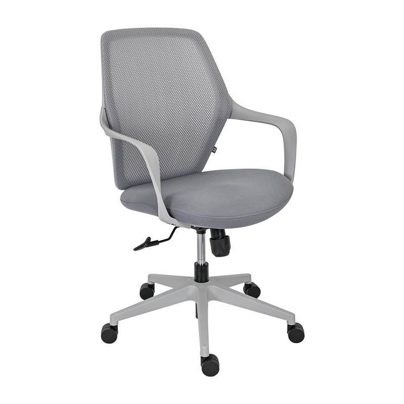 ΚΑΡΕΚΛΑ ΓΡΑΦΕΙΟΥ Fylliana FL921 ΓΚΡΙ ΥΦΑΣΜΑ ΓΚΡΙ ΣΚΕΛΕΤΟ 63x57x92-102εκ