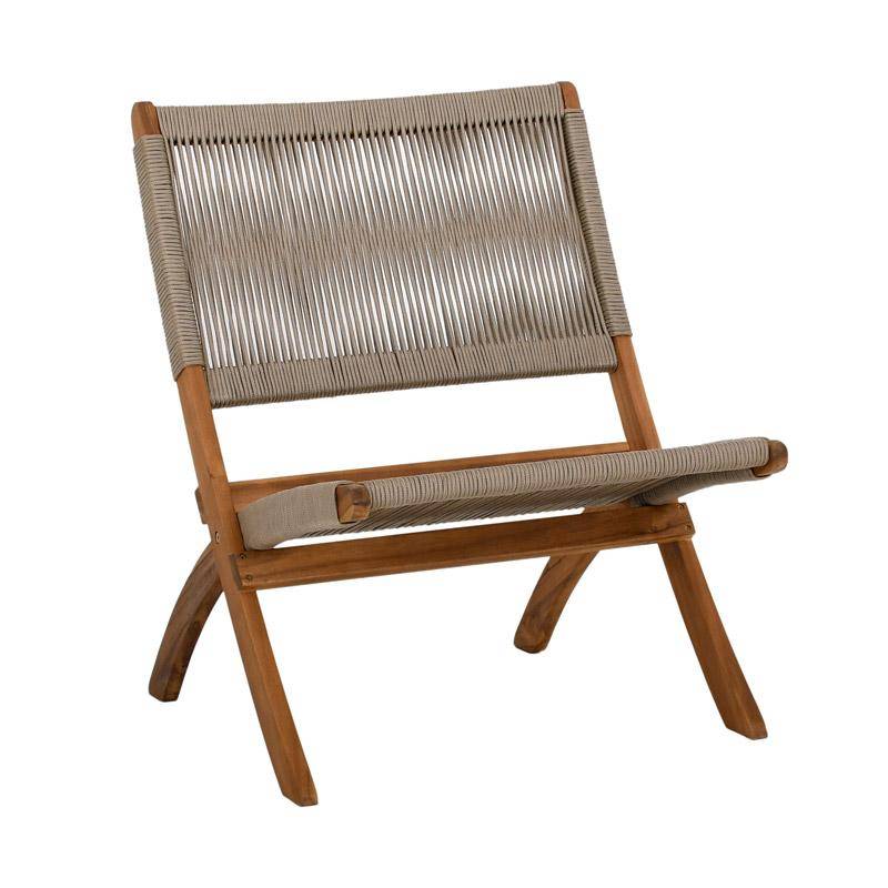 ΚΑΡΕΚΛΑ ΚΗΠΟΥ Fylliana Ivy ΦΥΣΙΚΟ ΞΥΛΟ ΑΚΑΚΙΑΣ ΜΕ ΜΠΕΖ ΚΟΡΔΟΝΙ 72x60x75εκ