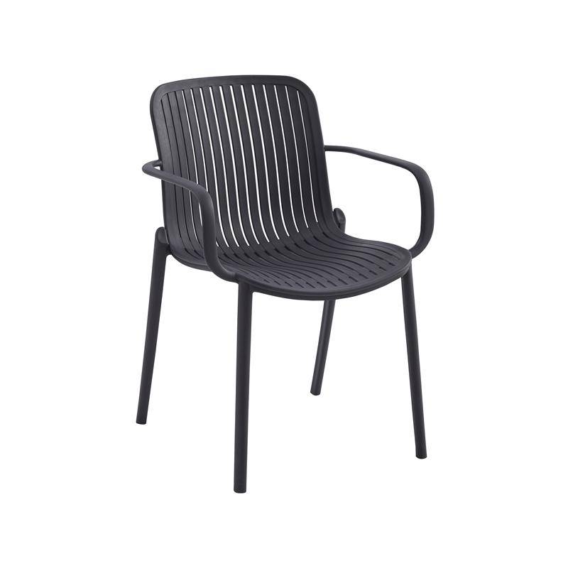 ΚΑΡΕΚΛΑ ΚΗΠΟΥ ΠΟΛΥΠΡΟΠΥΛΕΝΙΟΥ Fylliana Iole ΜΑΥΡΟ ΧΡΩΜΑ 58x57x82εκ