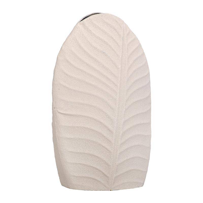 ΜΕΤΑΛΛΙΚΟ ΒΑΖΟ Fylliana FL610550 ΚΡΕΜ ΧΡΩΜΑ 18x10x30εκ