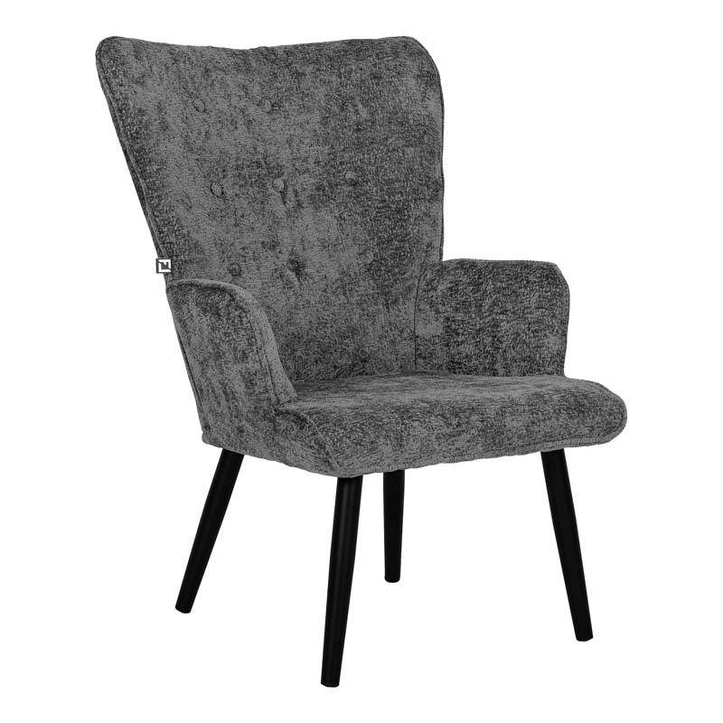 ΠΟΛΥΘΡΟΝΑ Fylliana Meliora ΜΕ ΜΕΤΑΛΛΙΚΑ ΠΟΔΙΑ ΣΚΟΥΡΟ ΓΚΡΙ-ΜΑΥΡΟ ΧΡΩΜΑ 67x74x97εκ