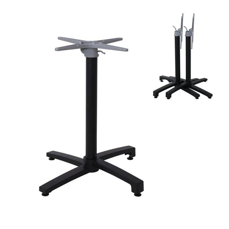 ALTEA Βάση Τραπεζιού Αλουμίνιο Απόχρωση Μαύρο, Πτυσσόμενη (6,20kg) Ε-00020306 Ε054