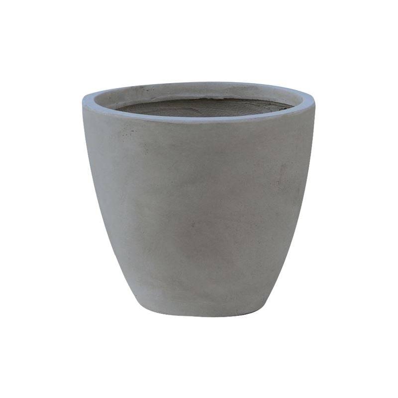 FLOWER POT-3 Cement Grey Φ35x32cm Ε-00023197 Ε6302,A