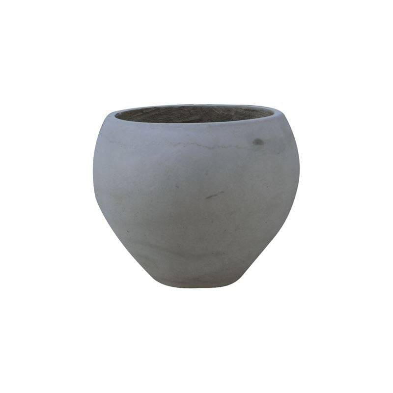 FLOWER POT-5 Cement Grey Φ32x26cm Ε-00023202 Ε6304,A