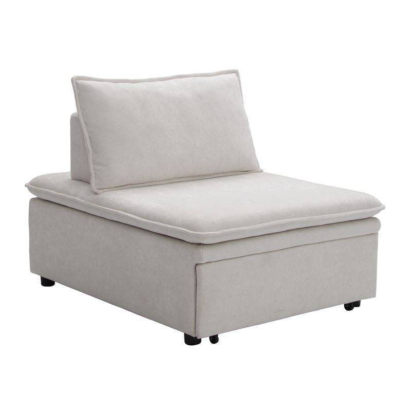 FRANNIE Πολυθρόνα (Καρέκλα) - Κρεβάτι, Σαλονιού-Καθιστικού, Ύφασμα Μπεζ Ε-00026527 Ε9403,2