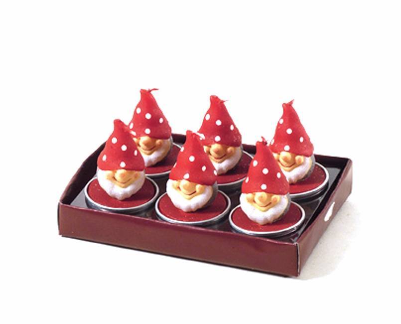 Χριστουγεννιάτικο Κερί Ρεσο Νάνος σετ/6  HG675