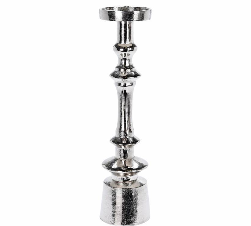 Επινικελωμένο κηροπήγιο αλουμινίου, 37cm HM756