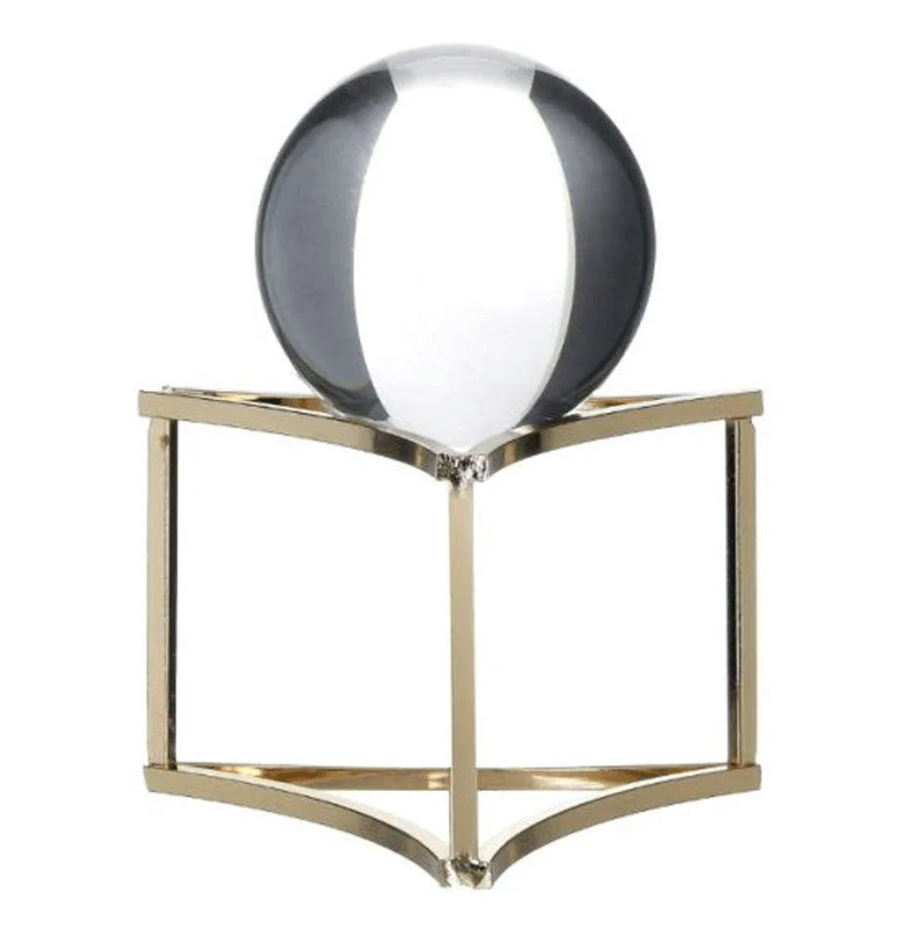 Διακοσμητικό Επιτραπέζιο 3-70-151-0759 13x13x16cm Gold-Clear Inart