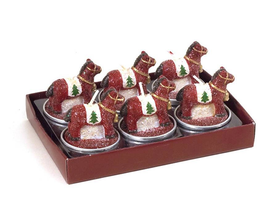 Ρεσο Χριστουγεννιάτικο Αλογάκι σετ/6  HG613