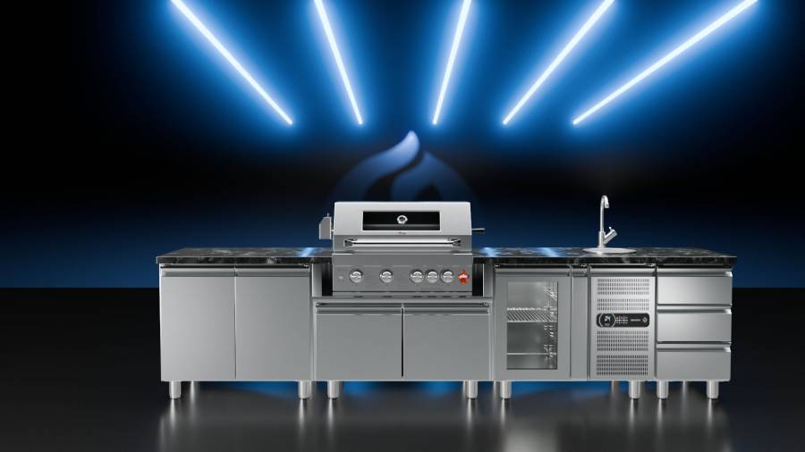 ΨΥΓΕΙΟ ΙΝΟΧ ΠΟΡΤΑ ΤΖΑΜΙ ΚΑΙ LED ΦΩΣ & ΜΗΧΑΝΗ - χωρίς πάγκο