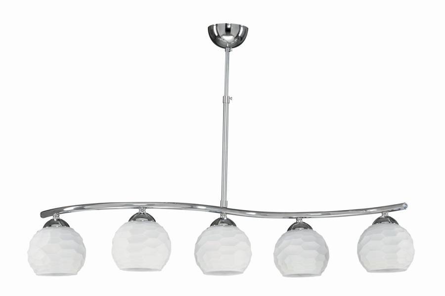 Φωτιστικό Πολύφωτο 5φ Μέταλλο χρώμιο/Γυαλί Ε27