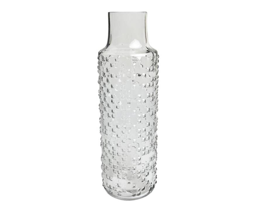 Βάζο γυαλ. διάφανο Φ12.5Η39cm