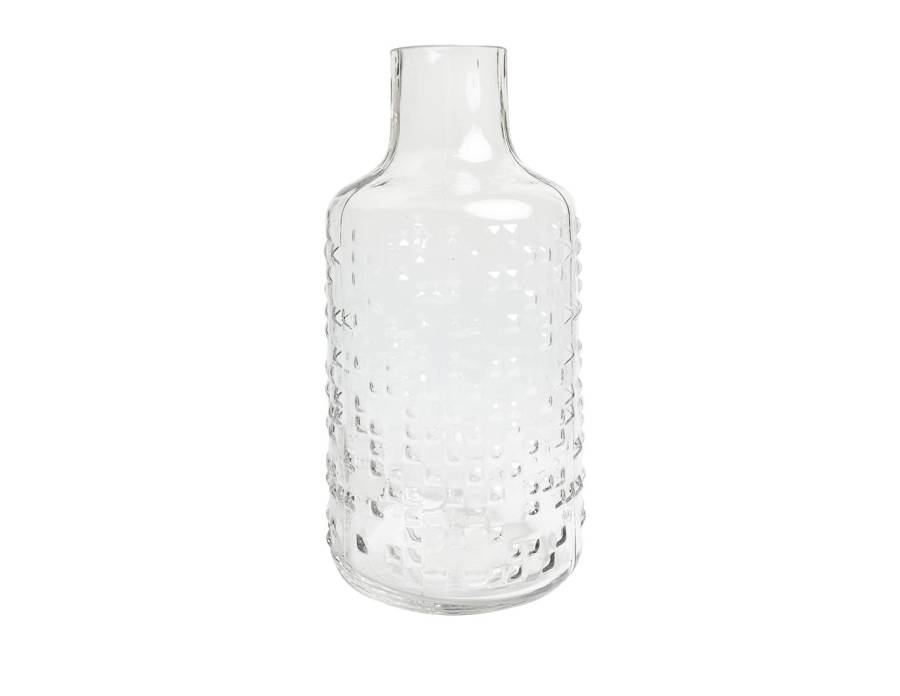 Βάζο γυαλ. διάφανο Φ15,5Η30cm