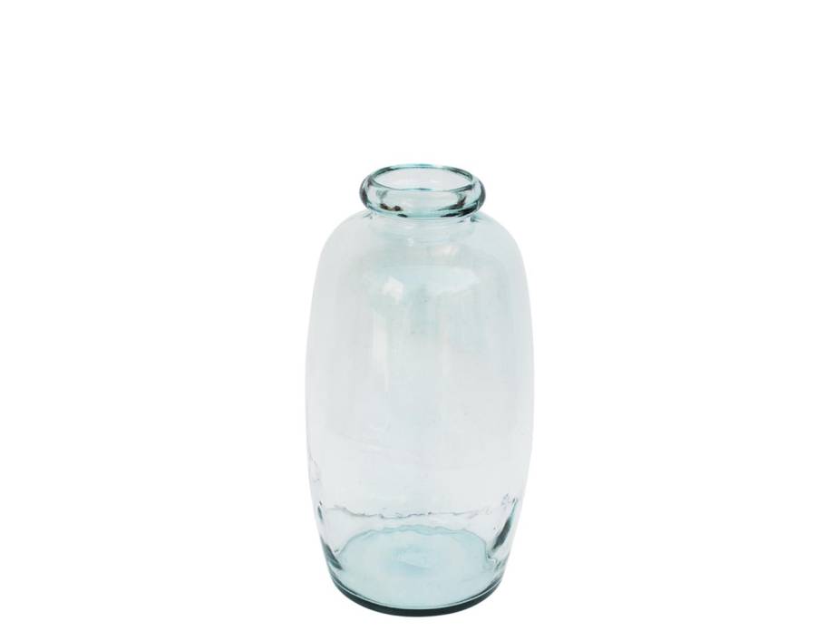 Βάζο γυάλ.recycled Διάφανο Η35cm
