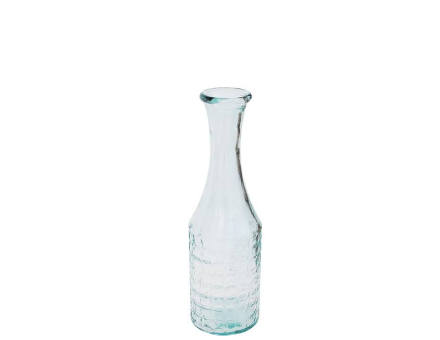 Βάζο γυάλ.recycled διάφανο Η40cm