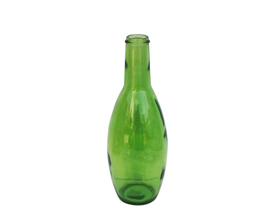 Βάζο γυάλ.recycled πράσινο Η45cm