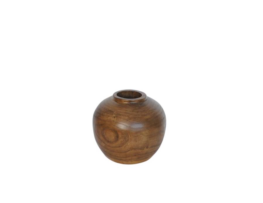 Βάζο mango καφέ vintage Φ22Η18,5cm
