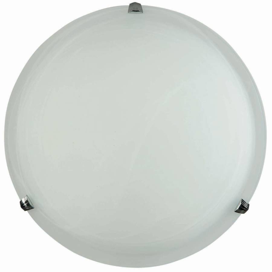 Φωτιστικό Πλαφονιέρα Γυαλί λευκό 2xΕ27 Φ40