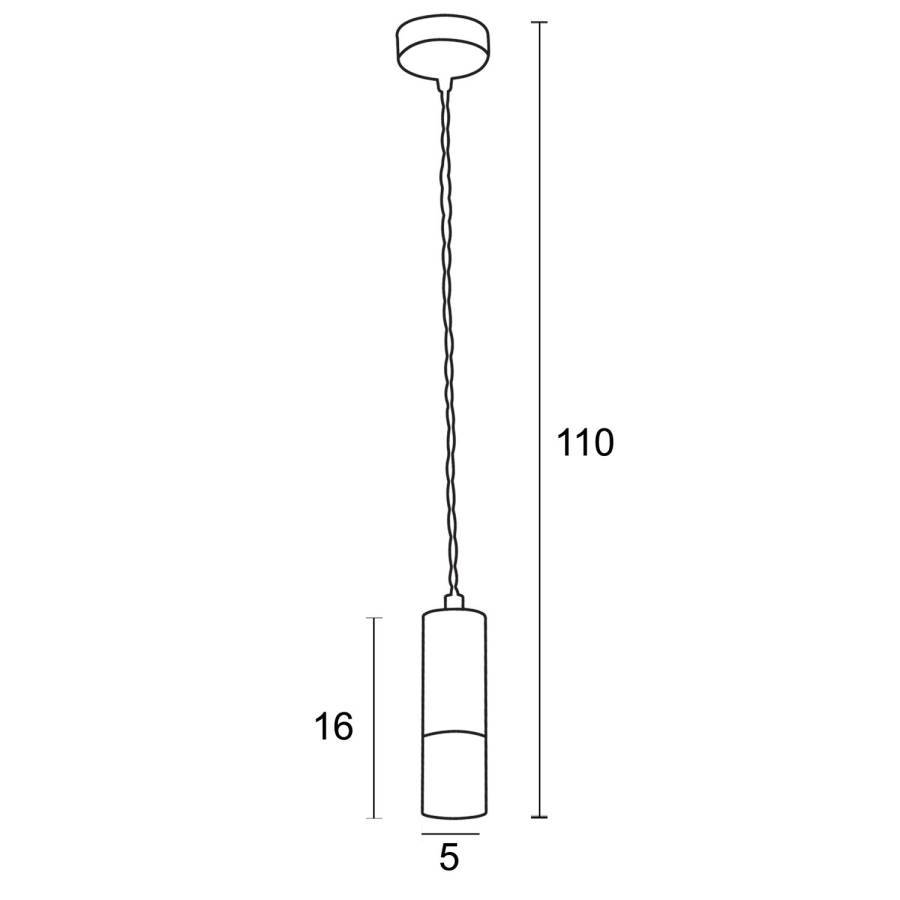 Φωτιστικό μονόφωτο αλουμίνιο/plexi στρογγυλό G9 Φ5