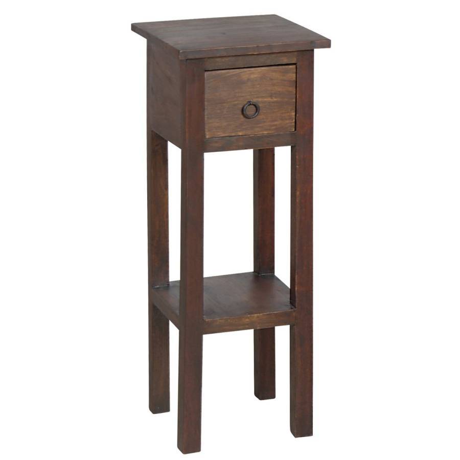 CLASSIC Stand - Τραπεζάκι Βοηθητικό H.65cm - 1 Συρτάρι, Ξύλο Sheesham Καρυδί Ε-00007105 ΕΣ391,1