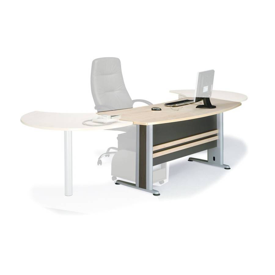 EXECUTIVE Γραφείο Απόχρωση Dark Grey - Beech Ε-00007329 ΕΟ999Γ