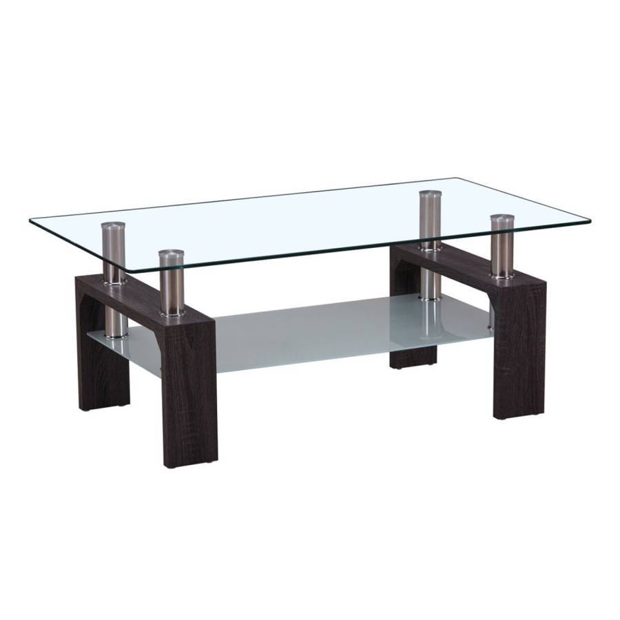 CAMERON Τραπεζάκι Σαλονιού Καθιστικού, Απόχρωση Σκούρο Καρυδί Ε-00009950 ΕΜ950