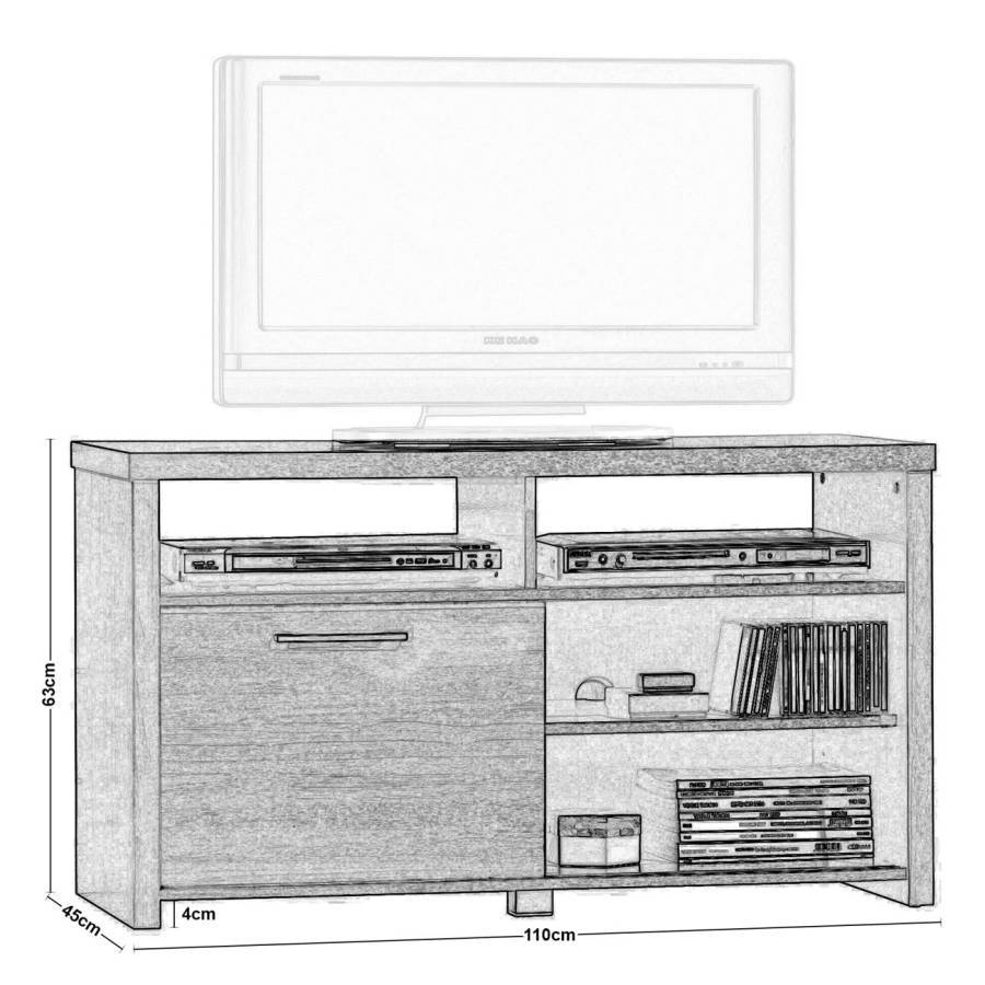 ANALOG Έπιπλο TV Απόχρωση Sonoma Oak Ε-00020664 Ε7384,2