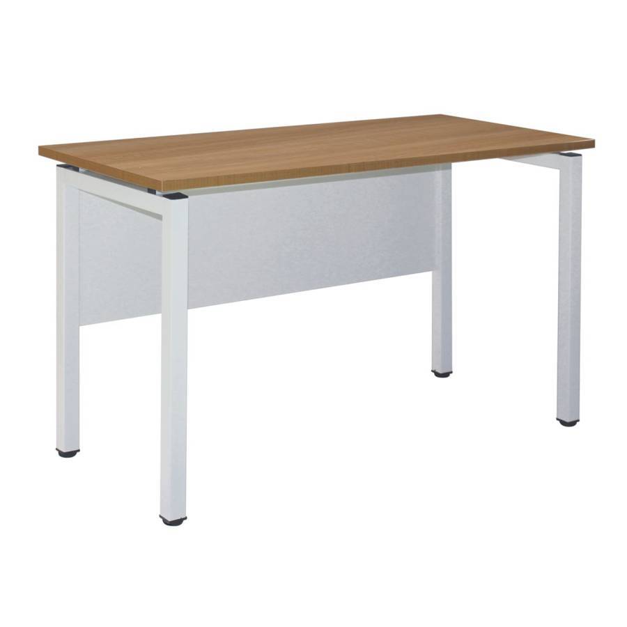 UNIT Γραφείο Μέταλλο Βαφή Άσπρο, Melamine Απόχρωση Sonoma Ε-00022068 ΕΟ436