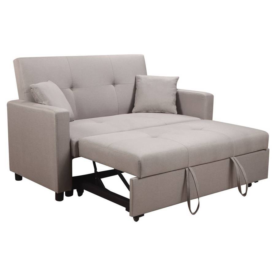 IMOLA Καναπές - Κρεβάτι Σαλονιού - Καθιστικού, 2Θέσιος Ύφασμα Cappuccino Ε-00022593 Ε9921,23