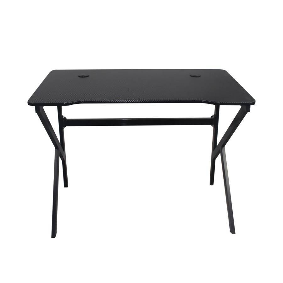 GAMING Γραφείο 100x60cm Μέταλλο Βαφή Μαύρο Ε-00023046 ΕΟ415