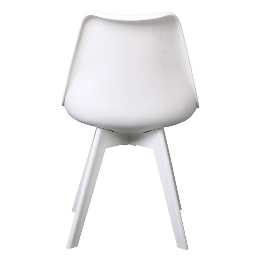 MARTIN-II Καρέκλα PP Άσπρο, Μονταρισμένη Ταπετσαρία Ε-00017411 ΕΜ137,1