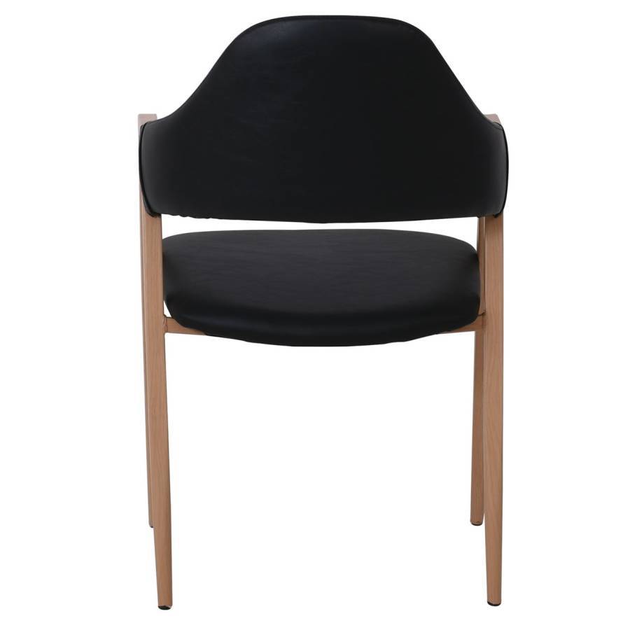 DELTA Πολυθρόνα Μέταλλο Βαφή Φυσικό, Pu Μαύρο Ε-00020515 ΕΜ130,6